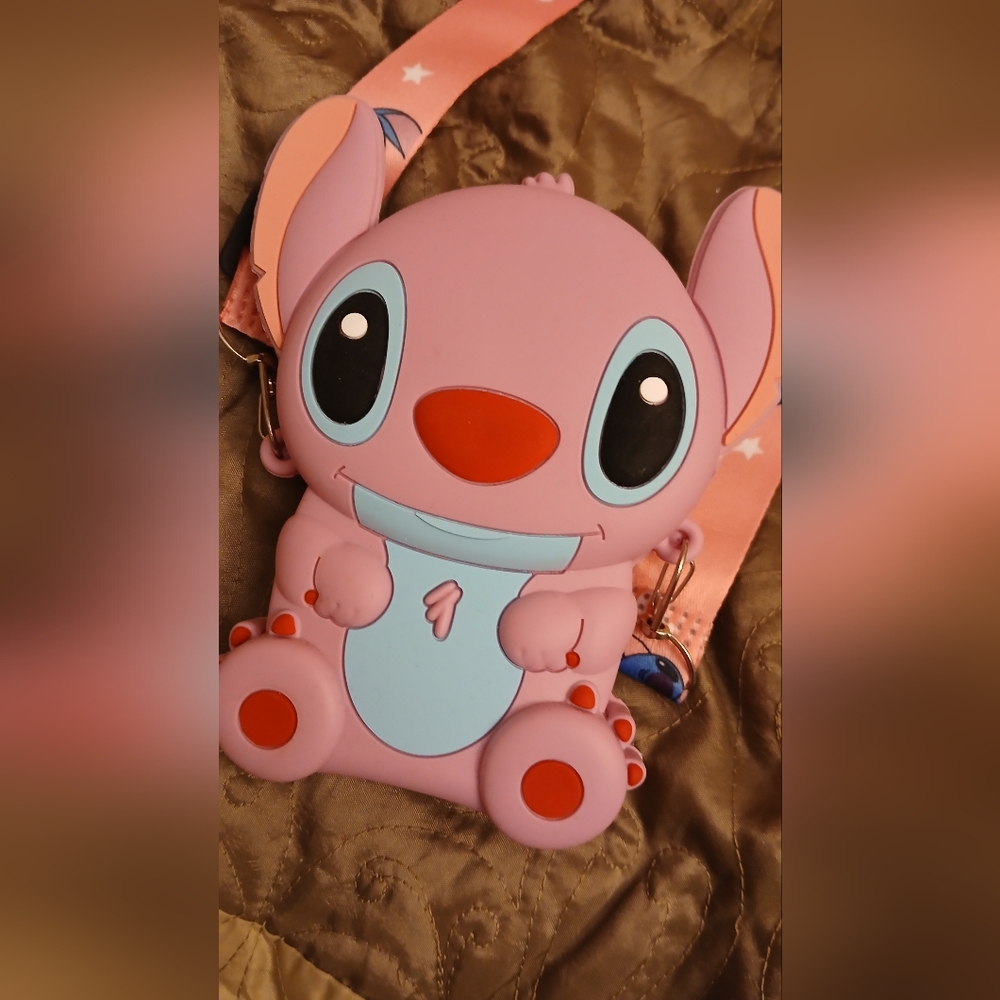 ❤️Pink and Blue Cartoon Character Crossbody Bag